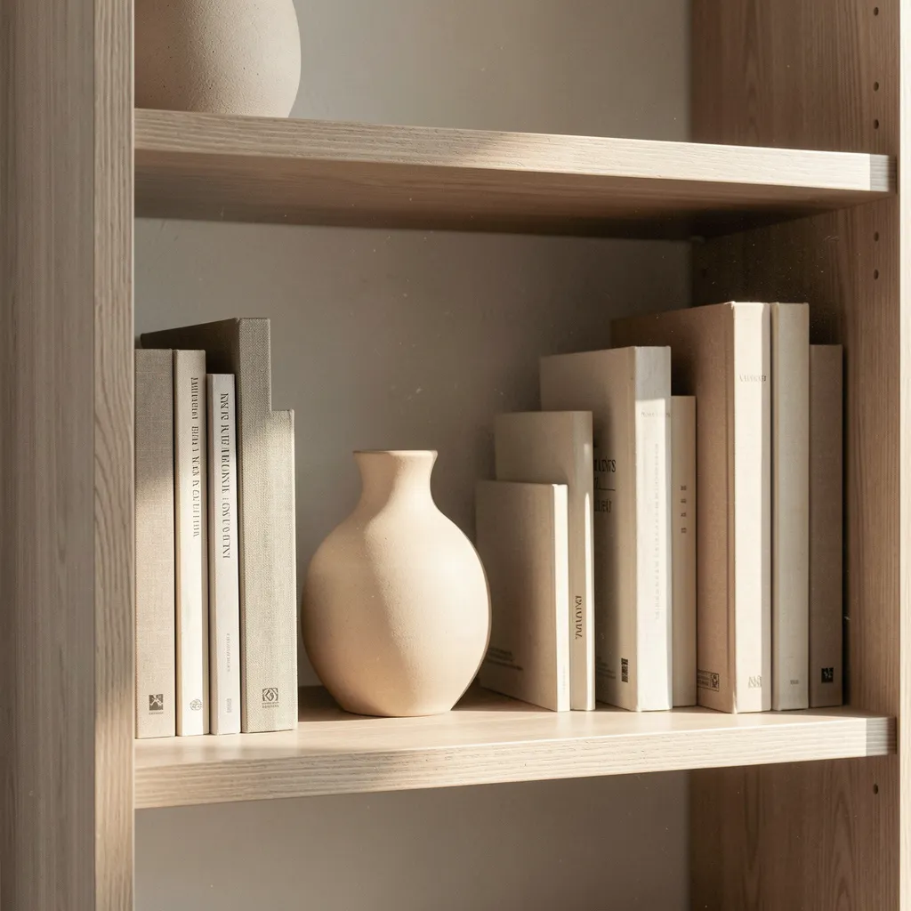 Subject-organized bookshelf display